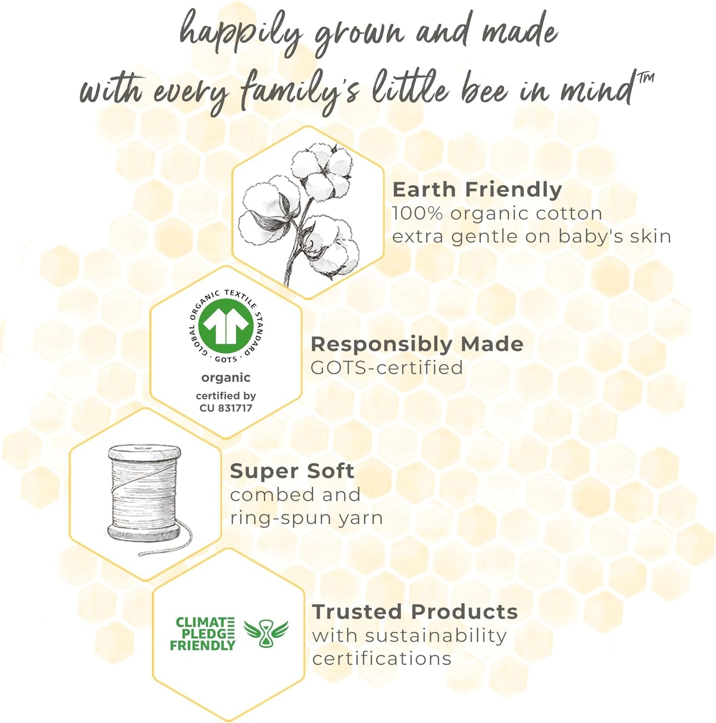 Unisex-Baby Beekeeper Wearable Blanket, 100% Organic Cotton, Swaddle Transition Sleeping Bag