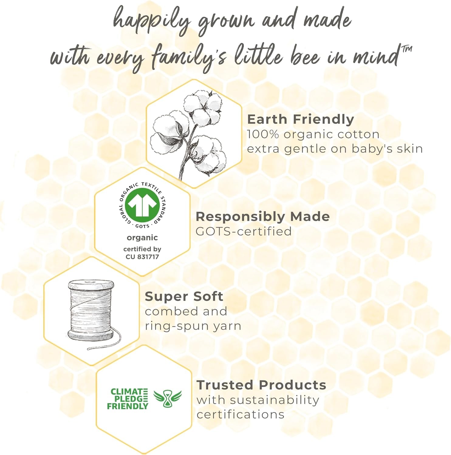 Unisex-Baby Beekeeper Wearable Blanket, 100% Organic Cotton, Swaddle Transition Sleeping Bag