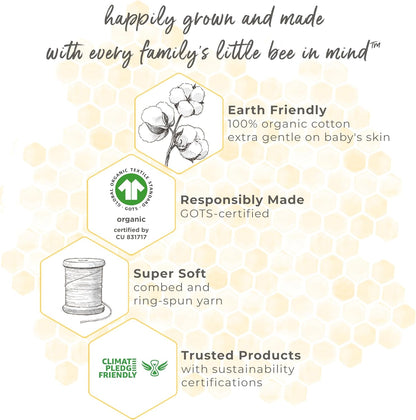 Unisex-Baby Beekeeper Wearable Blanket, 100% Organic Cotton, Swaddle Transition Sleeping Bag