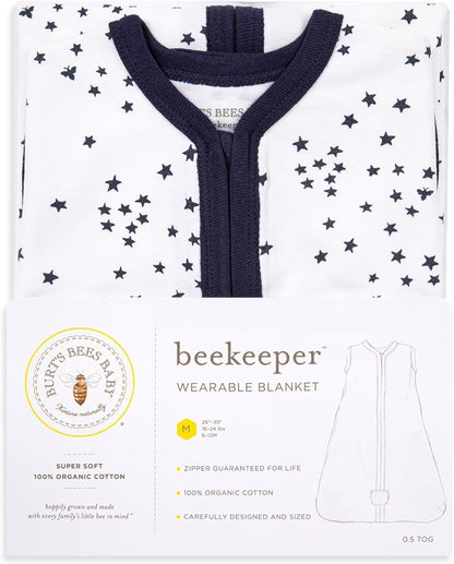 Unisex-Baby Beekeeper Wearable Blanket, 100% Organic Cotton, Swaddle Transition Sleeping Bag